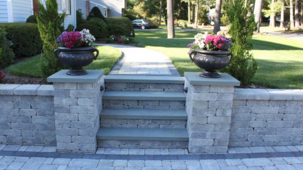 landscaping brick steps pavers